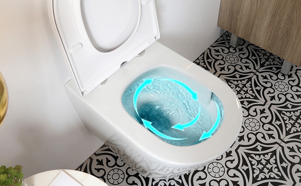 Starker Spülkraft Wand WC Keramik