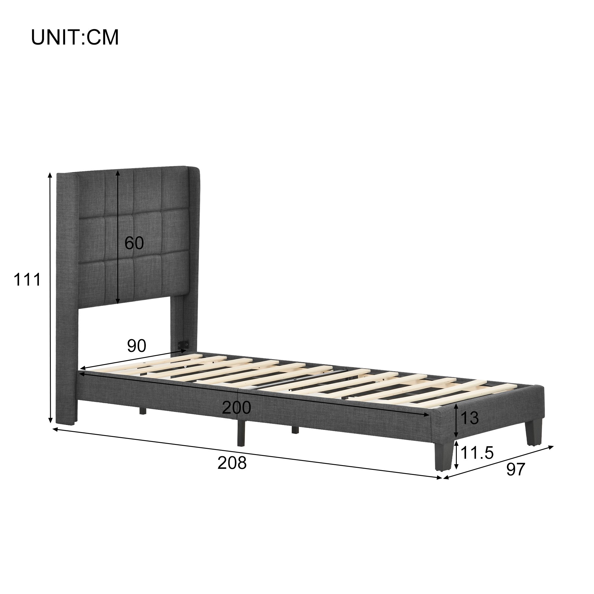 Letto Imbottito Letto In Tessuto In Lino, Giroletto Con Rete A Doghe E Testiera Imbottita, 90x200cm, Blu -Negozio al dettaglio VIDAXL || HOMCOM || Songmics AAHKMJXYDAFdJAOAIMEbOAchX Ni0V6kW5l0kMox3xvg WGzt86DCAtHbf8Is imr5o=