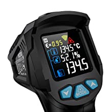 Thermomètre Infrarouge Laser MESTEK Pistolet IR Temperature Professionnel Sans Contact -50°C550°C Ecran LCD Réglable Alarme D'émissivité Affichage Cuisine Four Pizza Barbecue Congélateur Industrial -Promos Brico Forte Boutique AAHKMJXYDAFdJAOAIMEbOAchX Ni0V6kW5l0kMox3xvg
