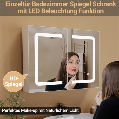 Mobiletto specchio da bagno