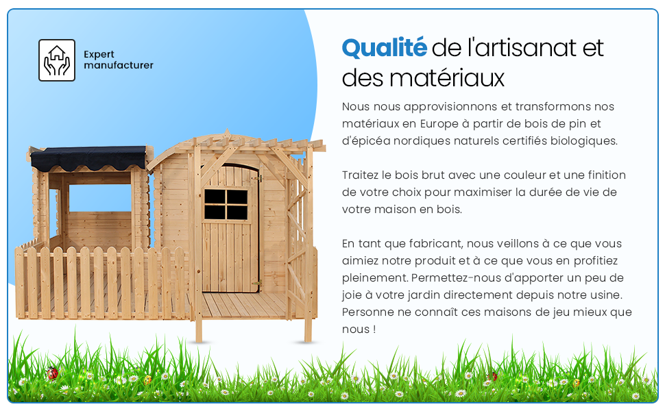 Maison En Bois Avec Abri Et Terrasse Pour Enfants - Cabane Enfant Exterieur -Maisonnette En Bois Pour Enfants - Cabane Bois Enfant - Maison Enfant Exterieur - TIMBELA M505+M080M -Pas Cher Clair Jardin Magasin AAHKMJXYDAFdJAOAIMEbOAchX Ni0V6kW5l0kMox3xvg aY1jaYrX2ynBJ04BGQ2RCU=