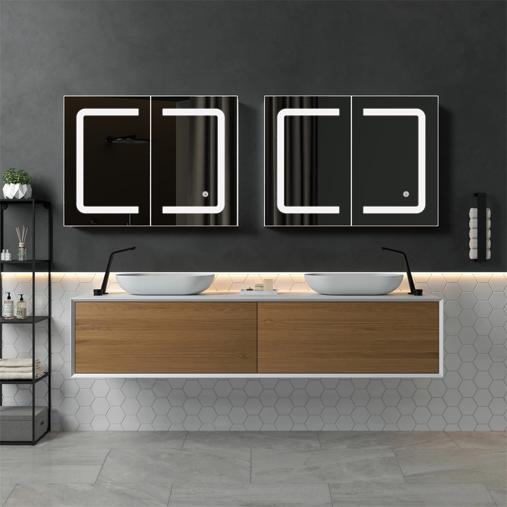 Mobiletto specchio da bagno