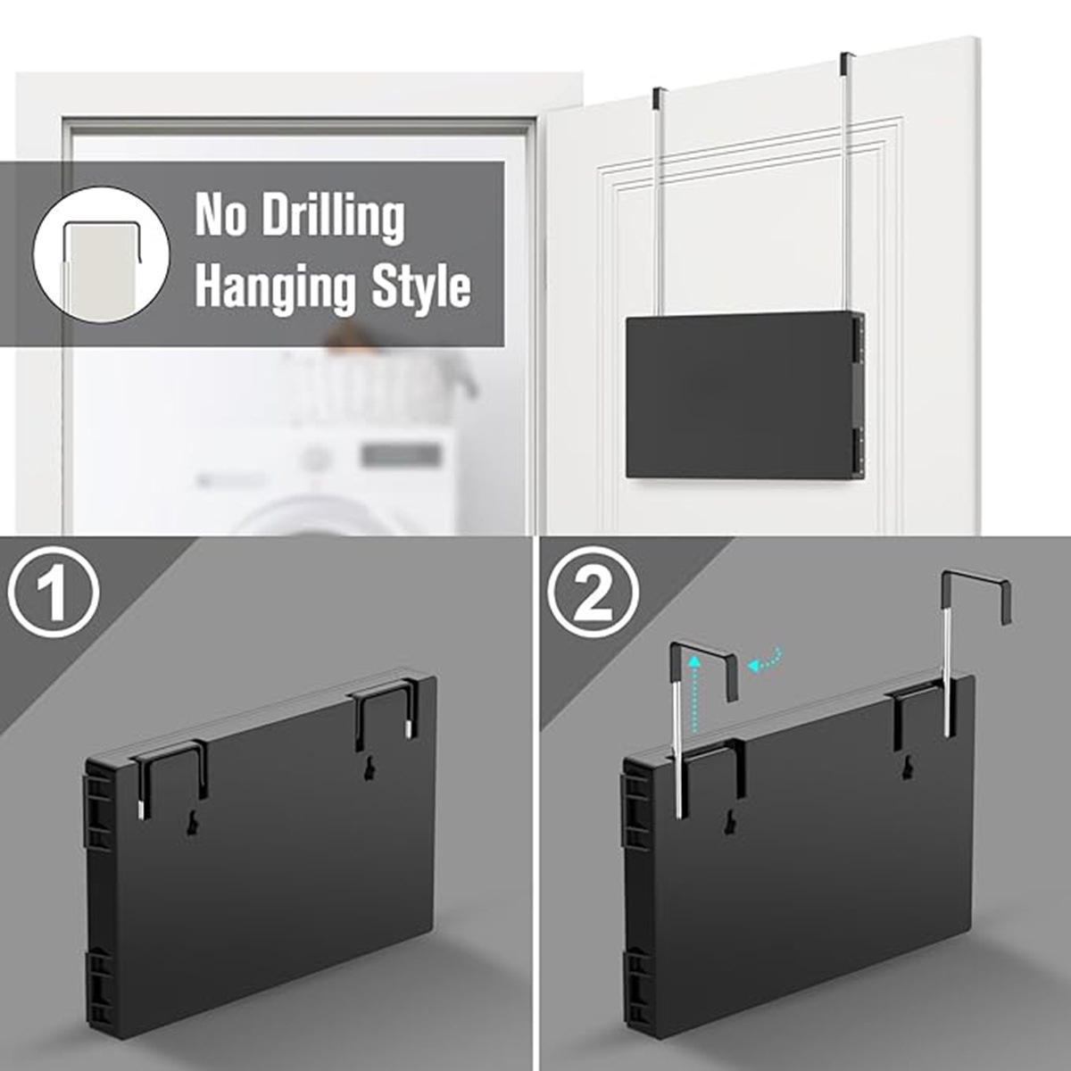 Miroir 3 faces pliable avec LED