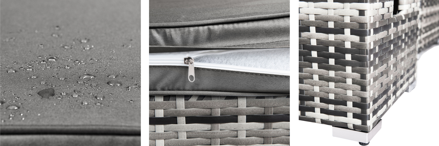 Rattan Garden Furniture Set 8 Seater Rattan Sofa Garden Corner Sofa Set Garden Lounge With Coffee Table & 2 Stools -Elegant Store AAHKMJXYDAFdJAOAIMEbOAchX Ni0V6kW5l0kMox3xvg