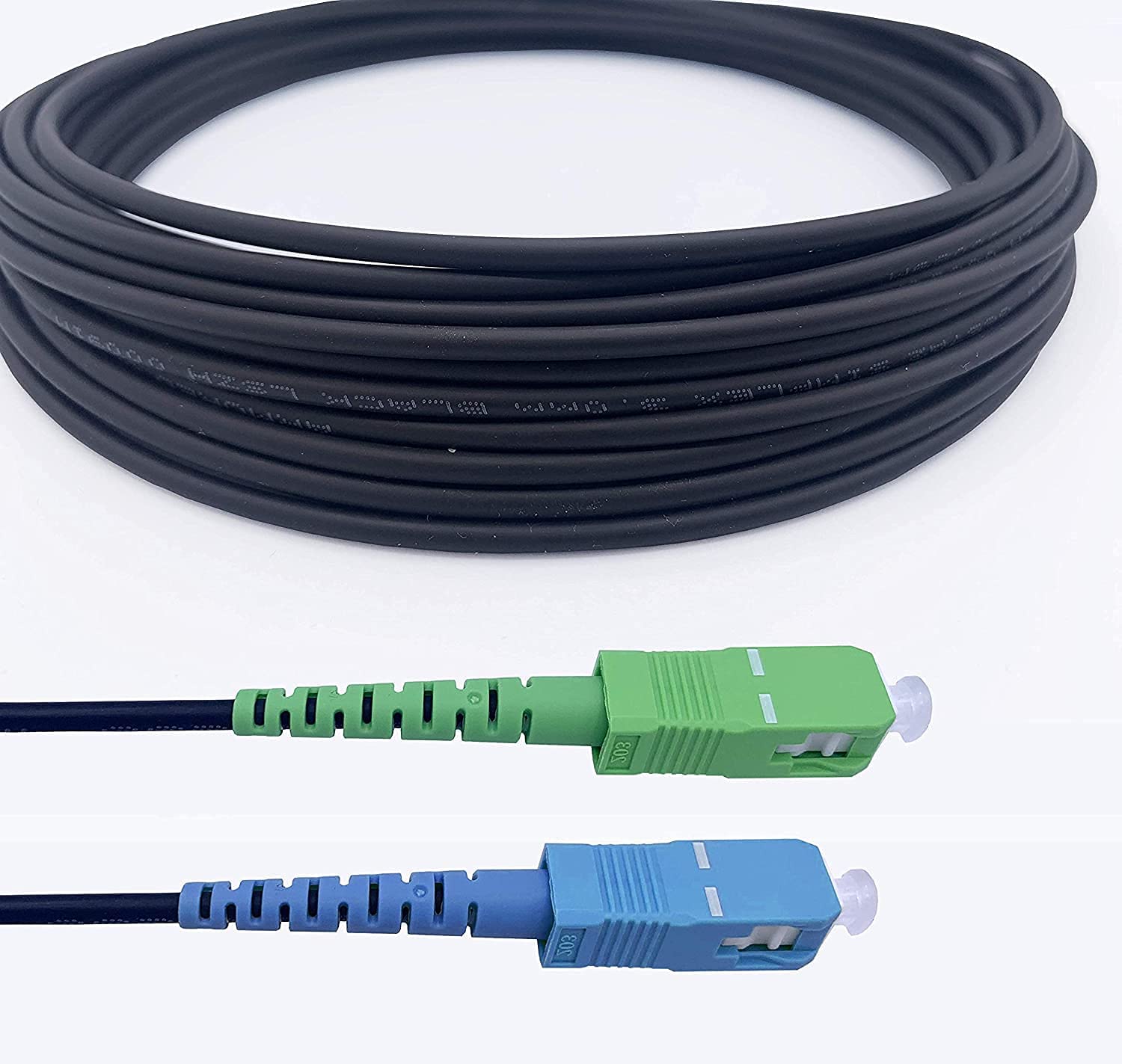 Abgeschirmtes SC/APC-zu-SC/UPC-Kabel