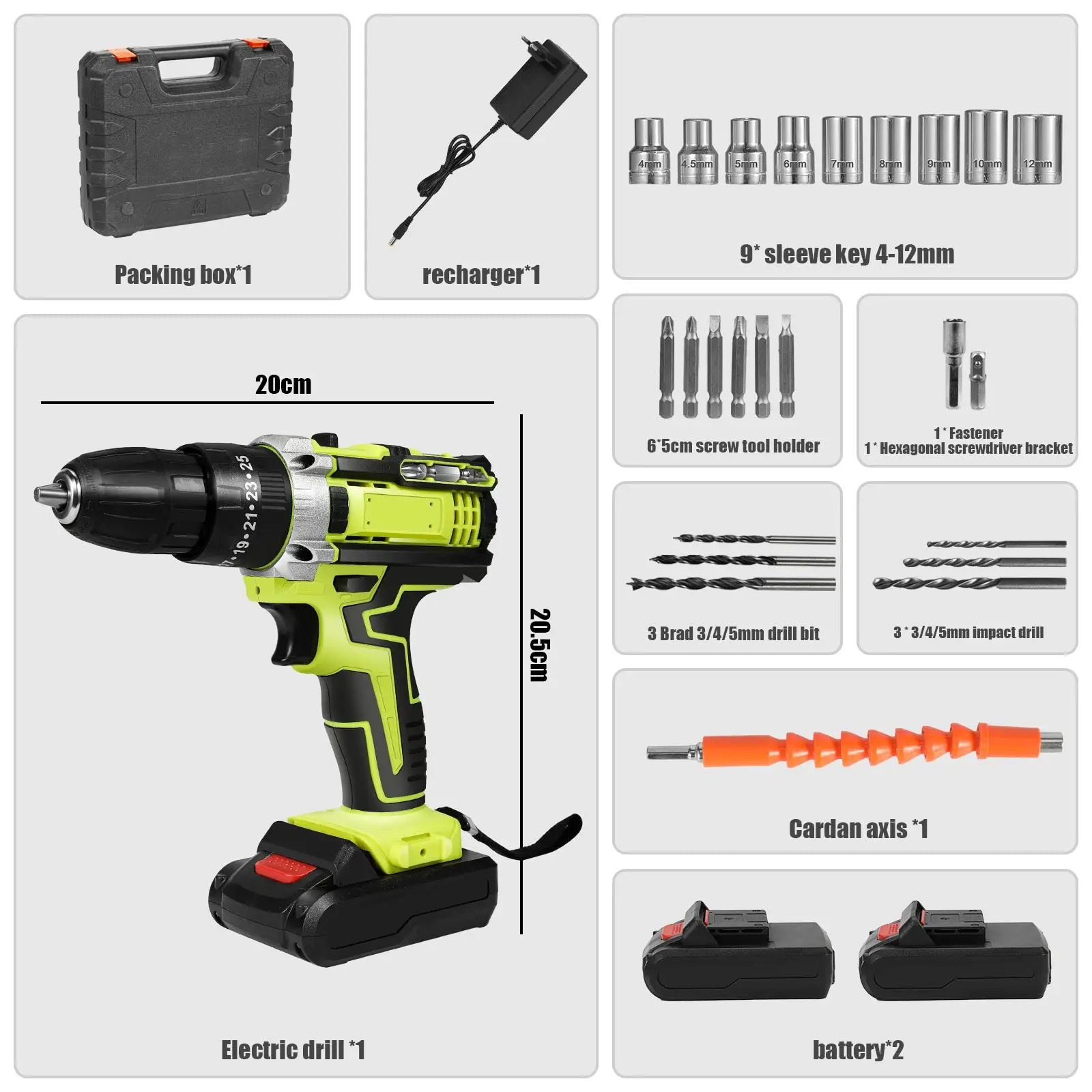 Batteries et chargeur