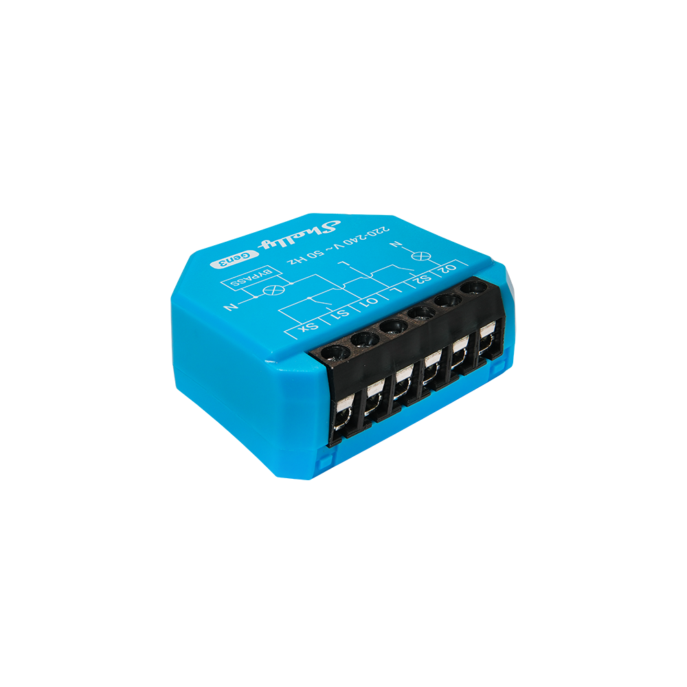 Shelly 2L Gen3 vista frontale
