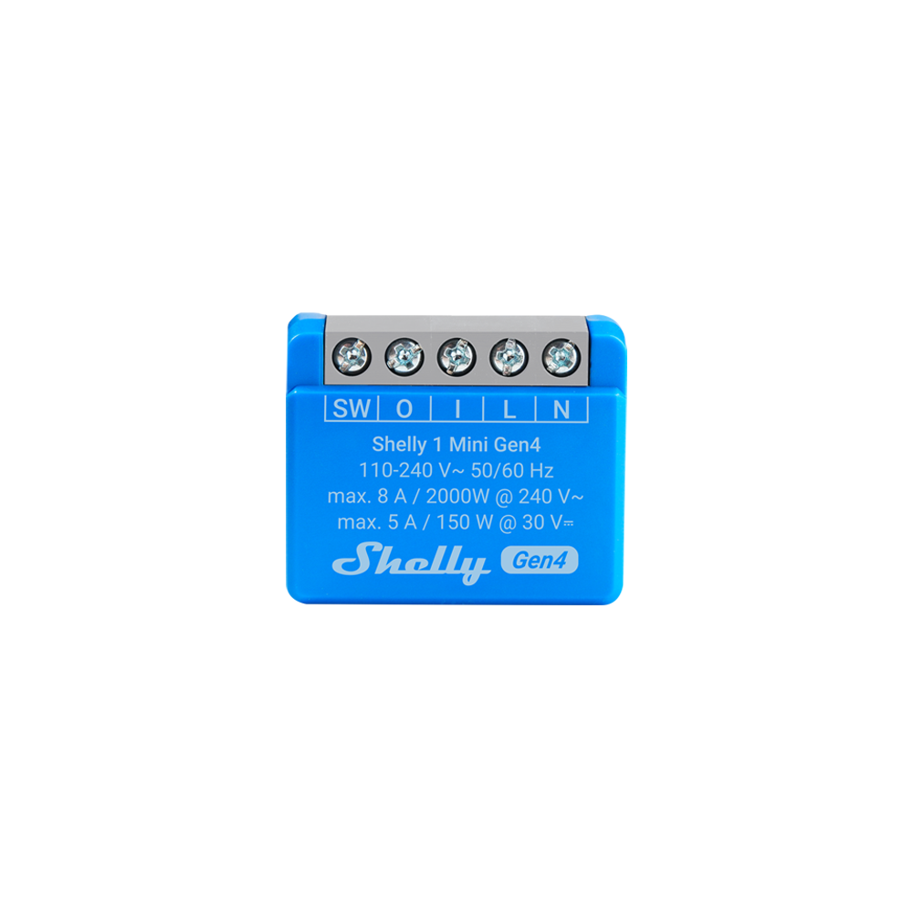 Shelly 1 Mini Gen4 relè smart compatto