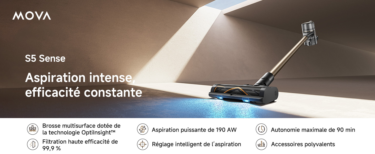 Aspirateur MOVA S5 Sense - Image 1