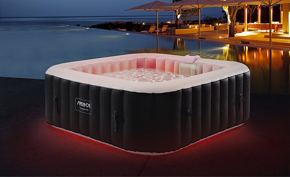 AREBOS Spa Gonflable Gonflable Automatique 185x185cm 6 Personnes Bande Lumineuse LED 130 Jets De Massage 910 L -Hayward Aquaspa Boutique AAHKMJXYDAFdJAOAIMEbOAchYRuMdtVh5mmprswYJkh5Rdge76 john3CwTDU2Zq ag0BQbebRUUz0u5m0vA6iO2tRPmrBTbntg6o7G6v5S9KA==