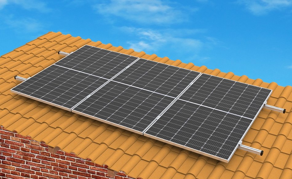 Support Surélevé Pour Panneau Solaire De Balcon - Montage Aluminium Réglable - Pour Balcon