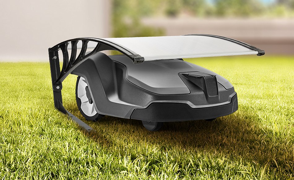 Garage Pour Robot Tondeuse Bleu Toit Carport Pour Tondeuses- Robot