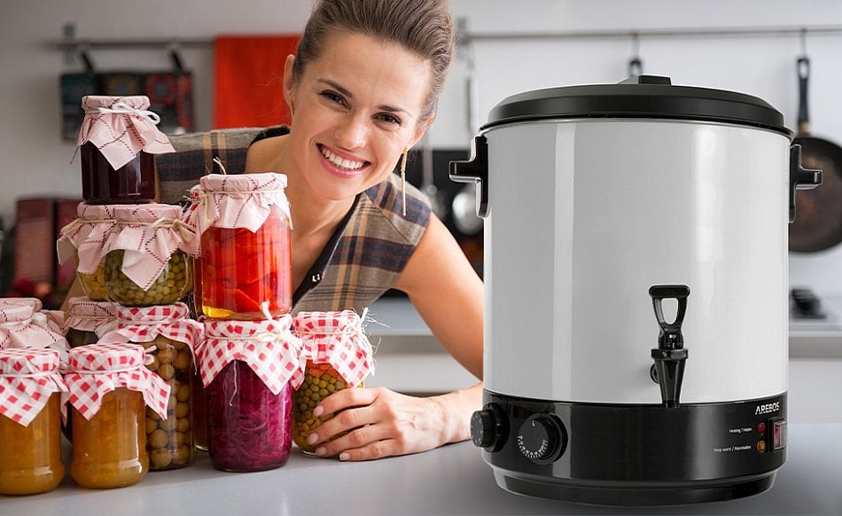 AREBOS Automatic Canning Machine 1800 W Canning Pot 28 L With Timer, Thermostat & Overheating Protection Stepless Temperature Adjustment 30-110 °C Timer 20-120 Min. -Kitchen Appliances Store AAHKMJXYDAFdJAOAIMEbOAchYRuMdtVh5mmprswYJkh5Rdge76 john3CwTDU2Zq ahXDWKDGif8HrTcVygQVXKh Ni2Zq6mhIf83QCoNsQ4ow==