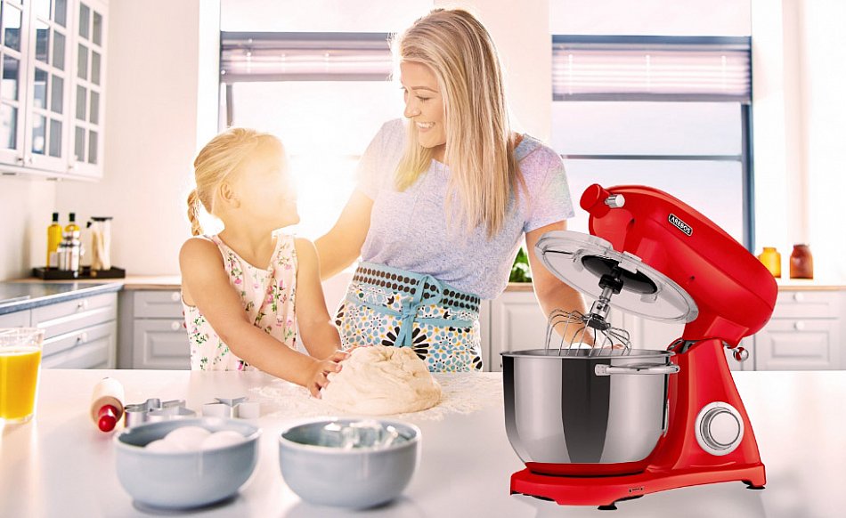 AREBOS Robot Pâtissier Professionnel 1800W Retro Rouge Faible Bruit Robot De Cuisine Multifonction 6 Litres 6 Vitesses -Krups || DeLonghi Soldes AAHKMJXYDAFdJAOAIMEbOAchYRuMdtVh5mmprswYJkh5Rdge76 john3CwTDU2Zq