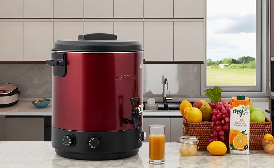 AREBOS Automatic Preserving Cooker 1800 W Preserving Pot 28 L With Timer, Thermostat & Overheating Protection Steplessly Adjustable 30-110°C Mulled Wine Cooker Incl. Preserving Jar Lifter & Prese -Kitchen Appliances Discounts AAHKMJXYDAFdJAOAIMEbOAchYRuMdtVh5mmprswYJkh5Rdge76 john3CwTDU2Zq