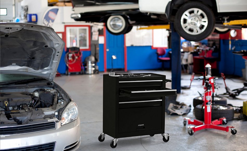 AREBOS Chariot D'atelier Avec 4 Compartiments 4 Tiroirs à Roulement à Billes Avec 81 Pièces D'outils équipé De Tapis Antidérapants 2 Roulettes Avec Frein De Blocage Noir -Stanleyfaco Magasin AAHKMJXYDAFdJAOAIMEbOAchYRuMdtVh5mmprswYJkh5Rdge76 john3CwTDU2Zq