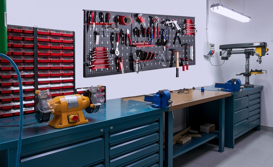 Organizzatore Da Parete Per Utensili SKJJM 2 Pezzi 40cm Porta Cacciavite Da Parete, Organizer Per Cacciaviti, Organizer Per Utensili Con 14 Fori, Organizzatore Per Chiavi A Pappagallo, Per Garage, Supporto Per Officina