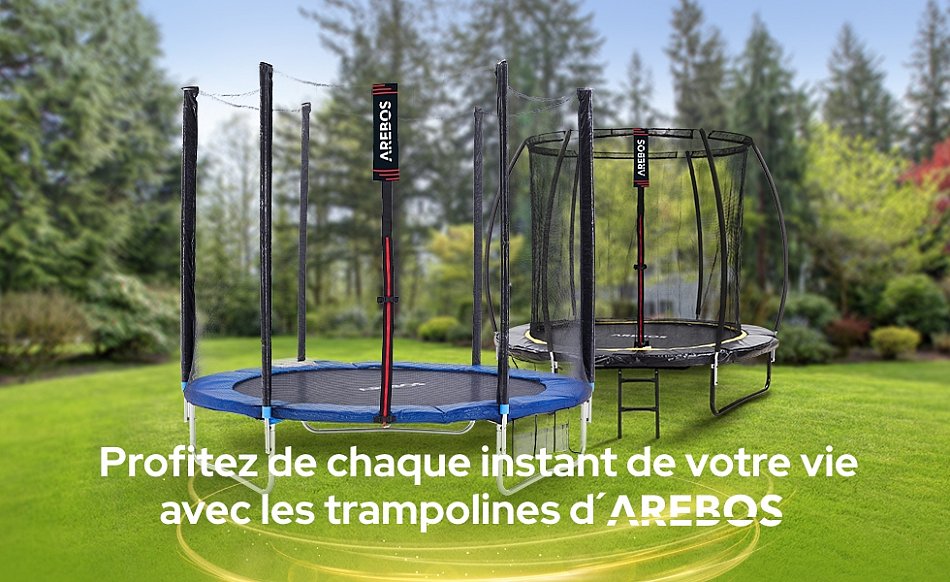 AREBOS Filet De Sécurité Pour Trampolines Filet De Sécurité Ø 366cm Résistant Aux UV -Pas Cher Clair Jardin Magasin AAHKMJXYDAFdJAOAIMEbOAchYRuMdtVh5mmprswYJkh5Rdge76 john3CwTDU2Zq