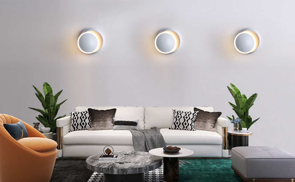 Klighten Applique Da Parete LED 16W 3000K – Moderna, Colore Nero, Per Interni (Camera, Corridoio) - 2