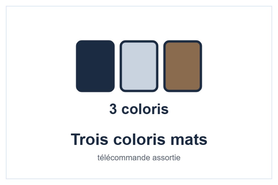 Trois coloris du Daikin Emura style=