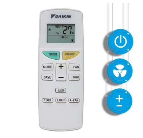 Télécommande climatisation Daikin Sensira FTXF42F style=