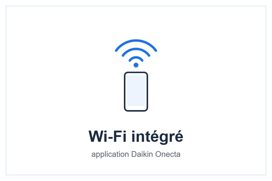 Pilotage par l’application Daikin Onecta style=