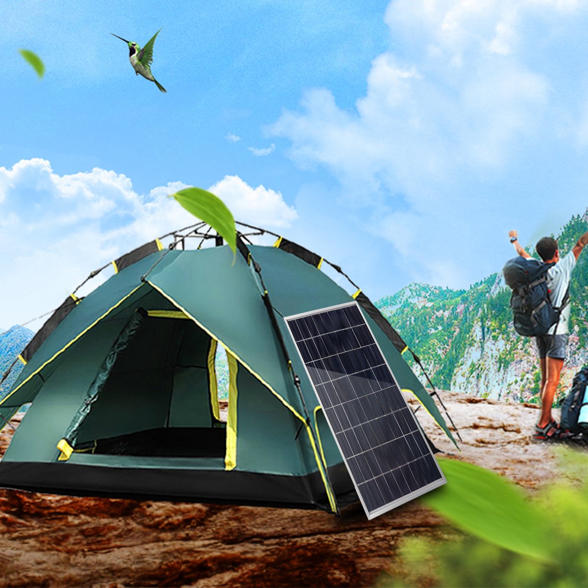 Tytlyworth Panneaux solaires - Kit démarrage Panneau Solaire pour  Camping-Car Hors réseau avec Batterie et onduleur - Kit Panneau Solaire  avec Panneau Solaire 12 V 30 A contrôleur : : Commerce, Industrie  et Science