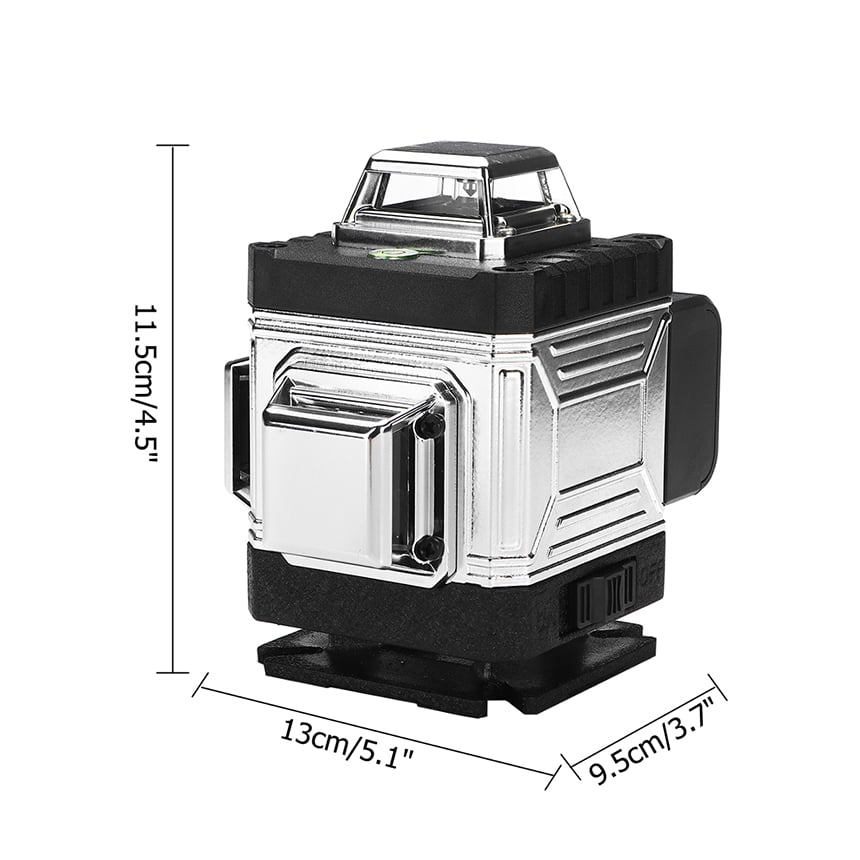 4D 360°16 linee Livelle laser verde Livellamento automatico Autolivellante  Strumenti di misurazione a croce rotante