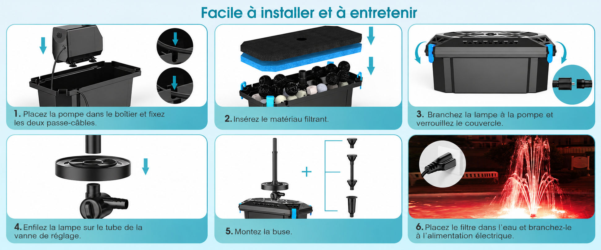 Installation filtre