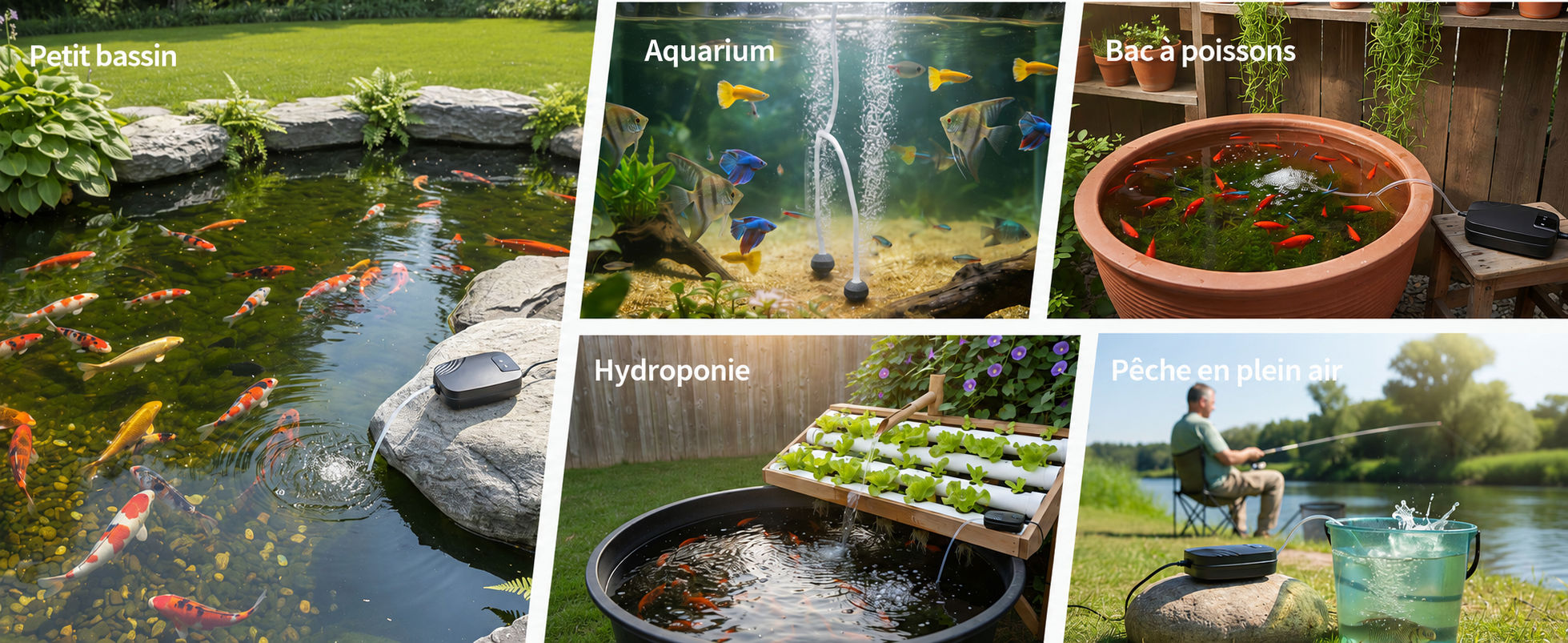Utilisation pour bassin et aquarium