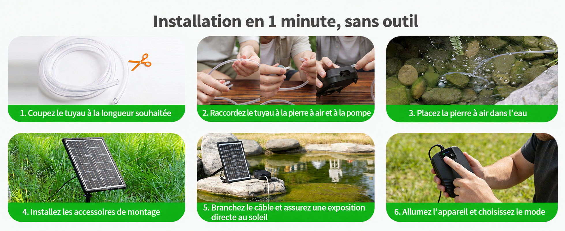 Installation simple sans outil