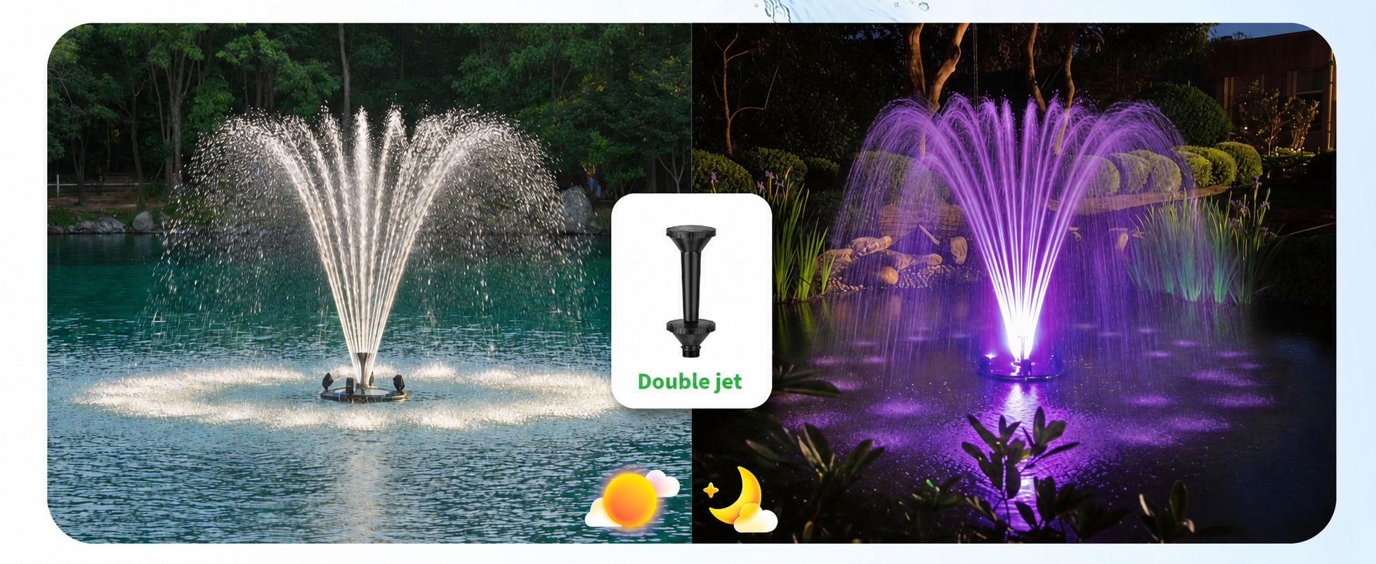 Double jet jour et nuit