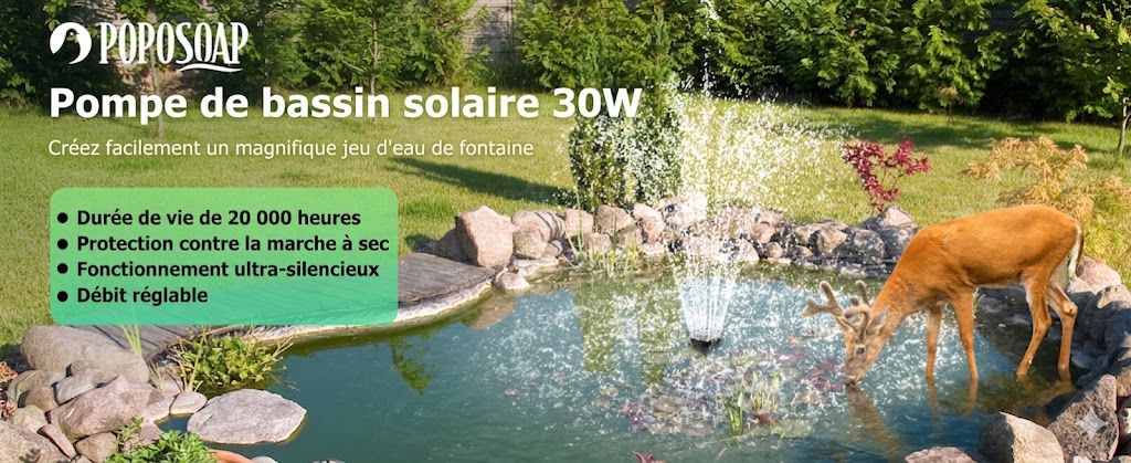 POPOSOAP Pompe solaire 30W