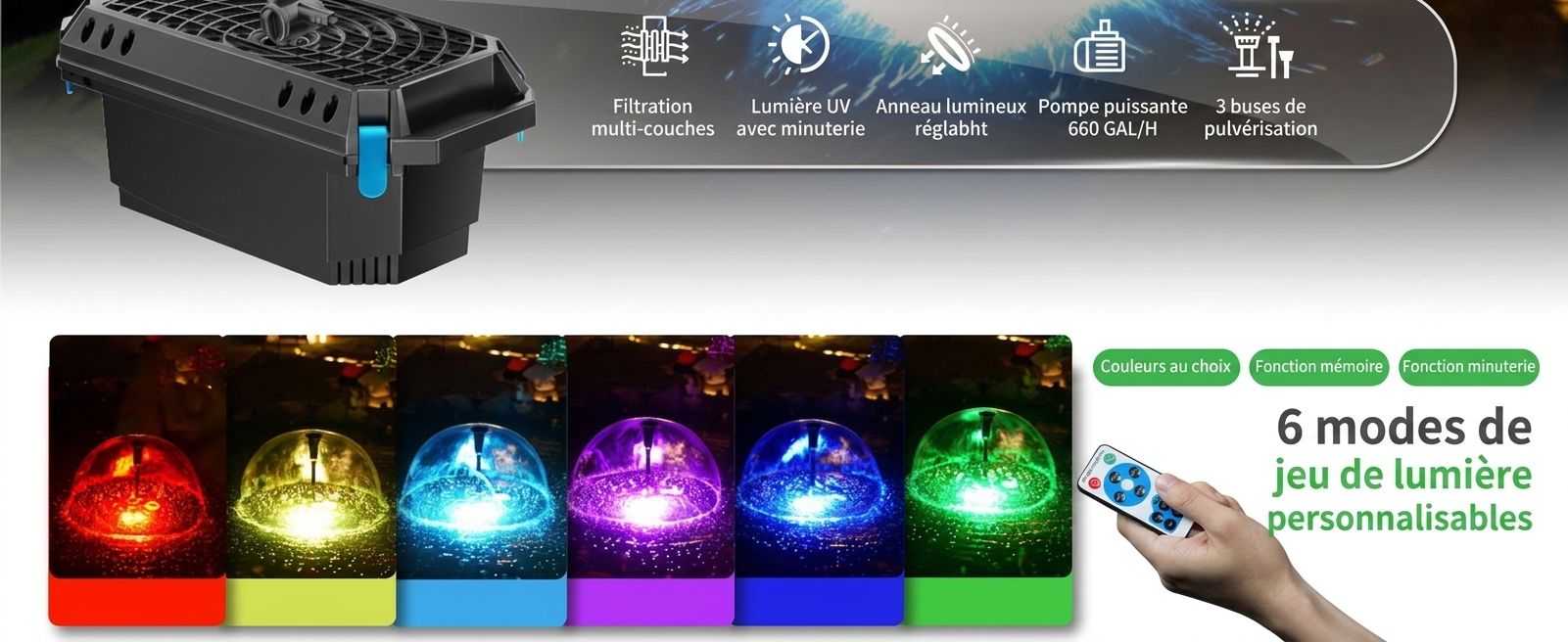 Clarificateur UV et filtration
