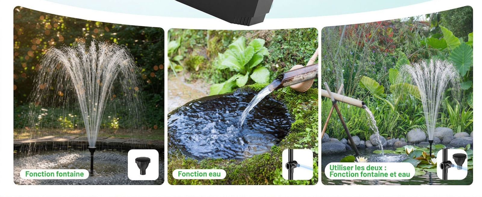 Double fonction d'eau