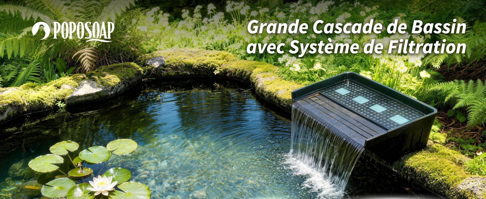 Kit complet cascade de bassin POPOSOAP