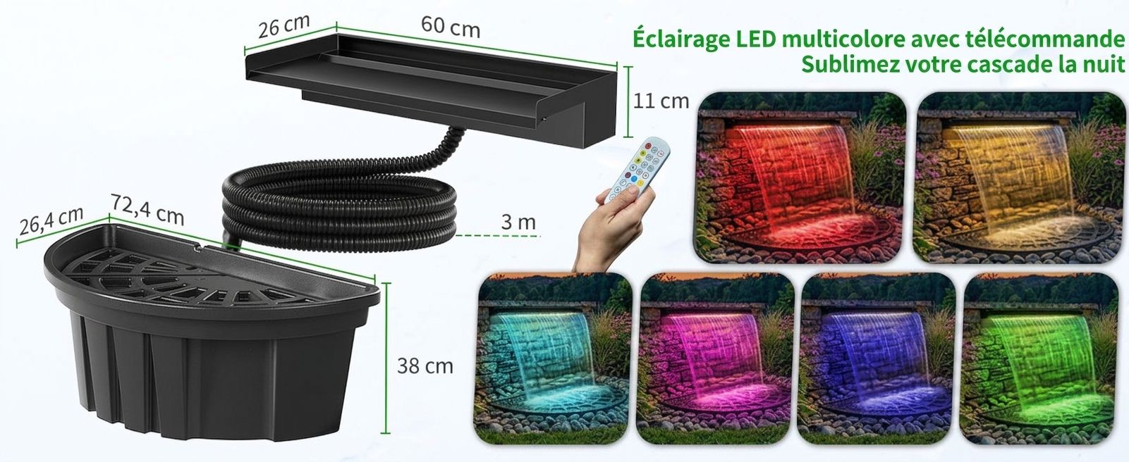 Lumières LED colorées