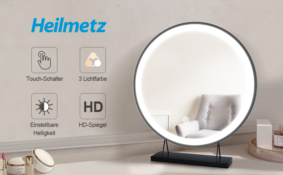 Heilmetz LED Tischspiegel