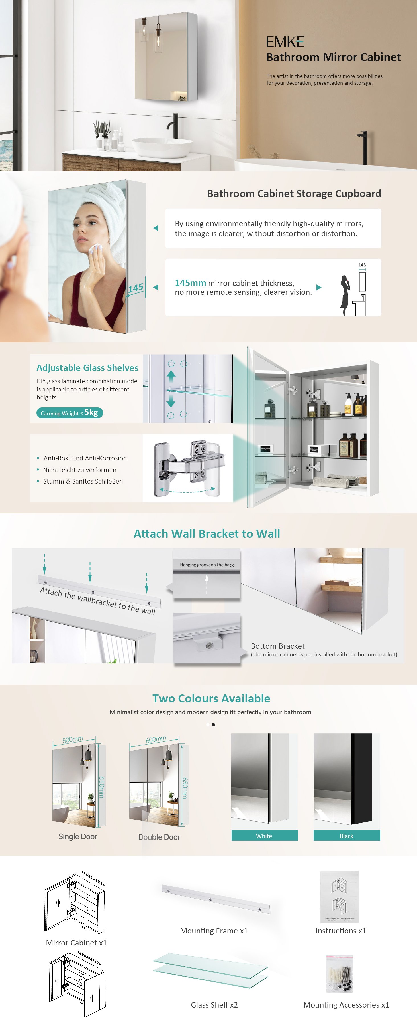 EMKE Bathroom Vanity Mirror Cabinet With Storage - Single Door Wall Mounted Storage Cupboard Aluminum Frameless Medicine Cabinet, Makeup Bathroom Wall Storage Cabinets White -Comfort Bathroom Store AAHKMJXYDAFdJAOAIMEbOAch w4SKIVBZGirDEcZFmriXMm0 DhPSmxDGEb5B5327Iei195NR65lftiGSoKCA6AnGWyiv2GezNGew4EW3PrZiMn 8ZpRaUaJozNtt AAy