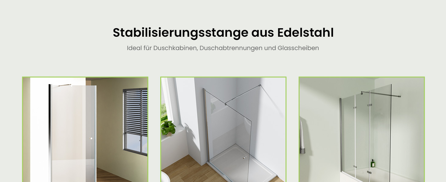 Duschwand Haltestange