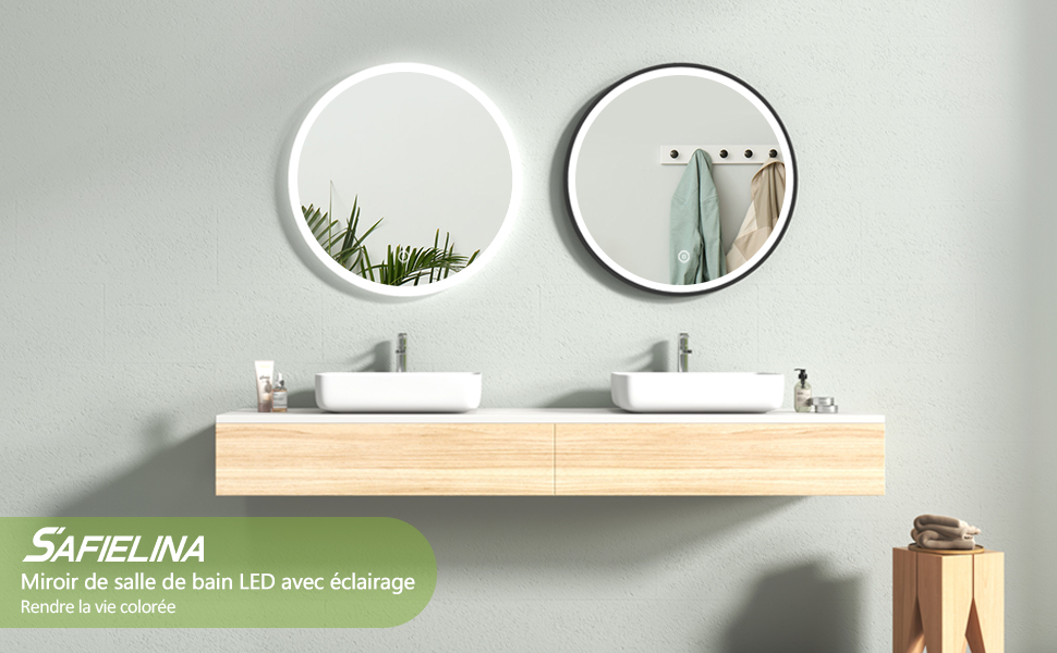 Miroir lumineux S'AFIELINA