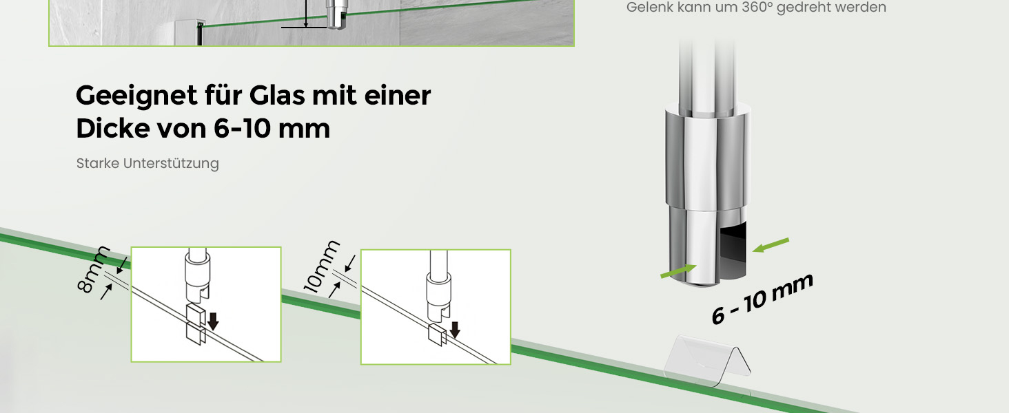 Dusch-Stabilisierungsstange