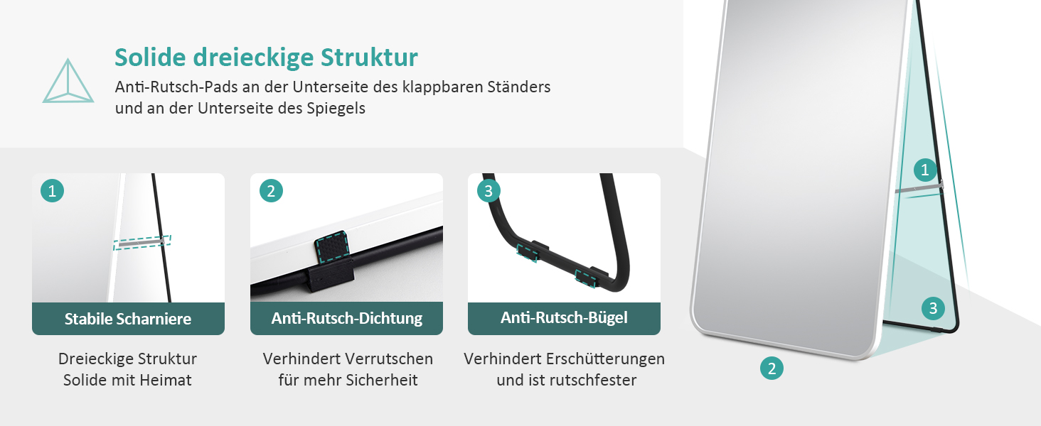 EMKE Bogen Standspiegel