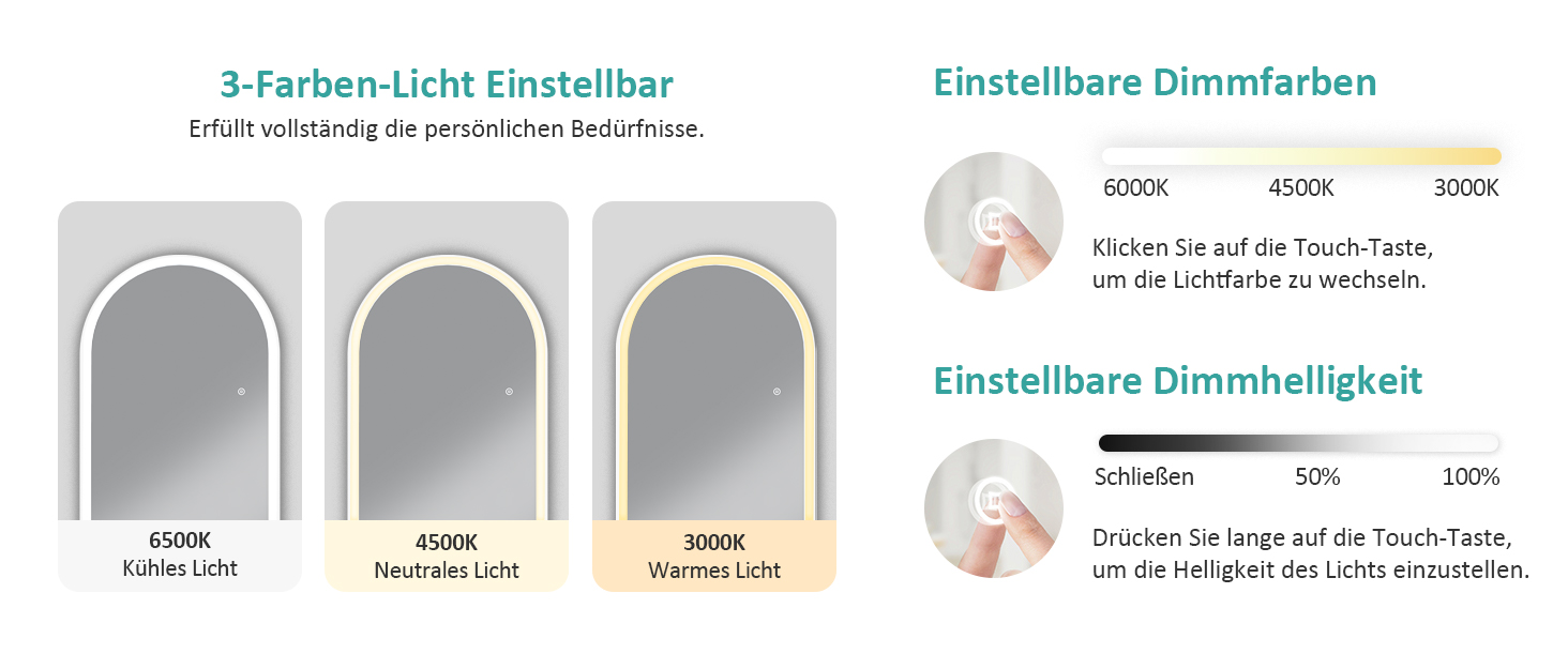 EMKE Bogen Standspiegel