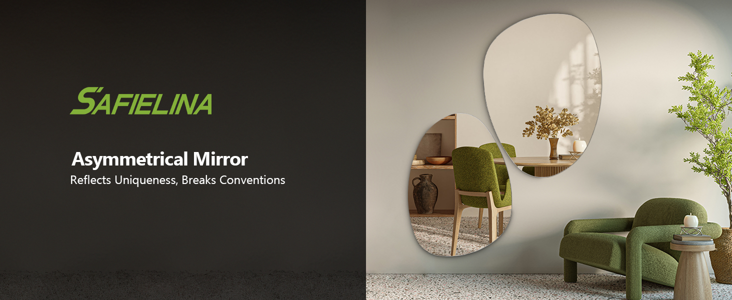 S'AFIELINA Asymmetrical Wall Mirror
