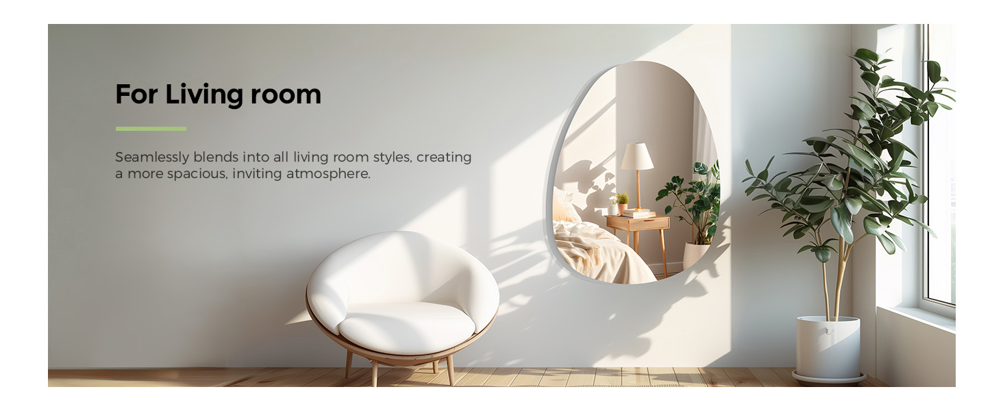 S'AFIELINA Asymmetrical Wall Mirror
