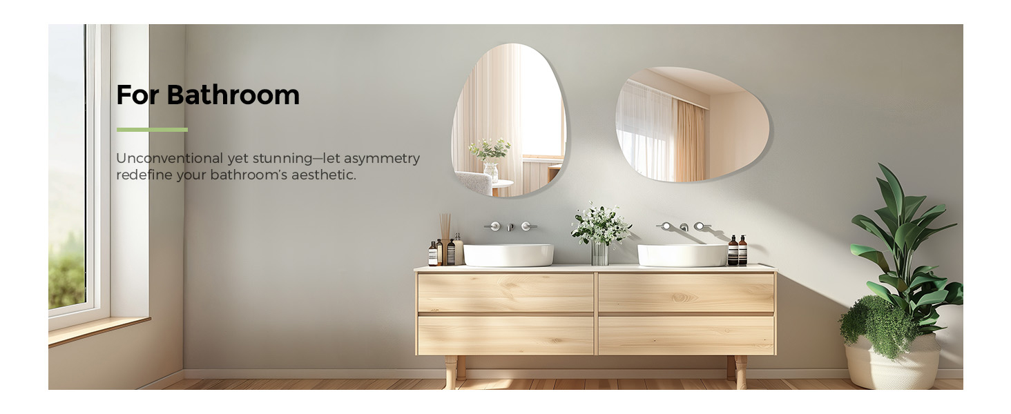 S'AFIELINA Asymmetrical Wall Mirror
