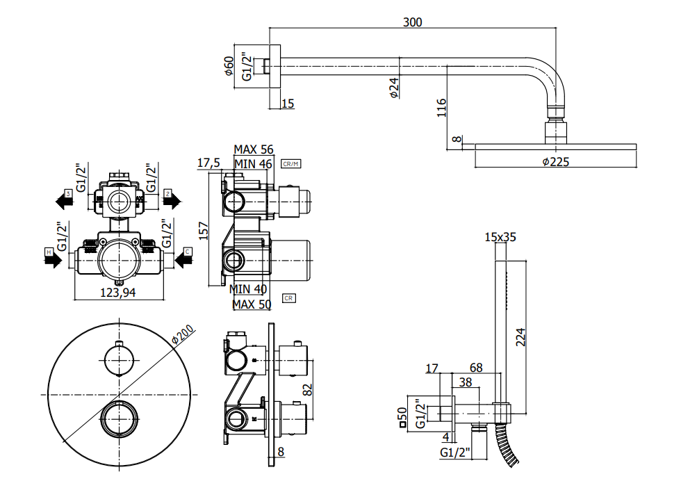Duschset