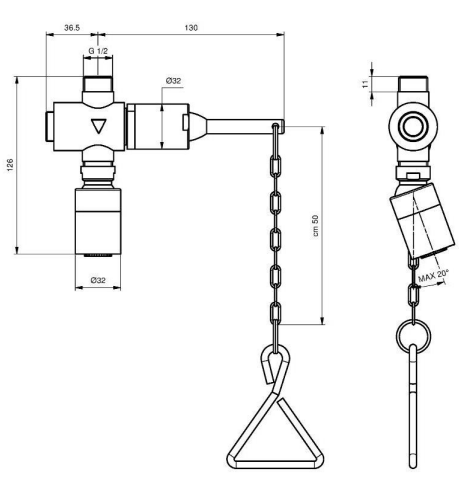 Rubinetto doccia Idral