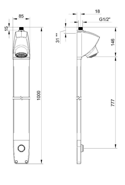 Duschpaneel